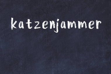 Tarayıcı penceresinin sayfa başlığı yazma katzenjammer ile kapatılmasının tebeşir çizimi  