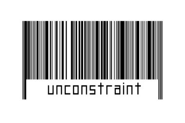 Dijitalleştirme kavramı. Altında yazılar olmayan siyah yatay çizgilerin barkodu.