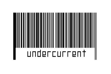 Dijitalleştirme kavramı. Altında yazı olan siyah yatay çizgilerin barkodu.