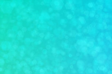 mavi ve yeşil soyut odaklanmamış arkaplan altıgen şekilli bokeh benekleri ile