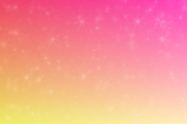 Şeftali rengi arkaplan ve yıldız şekilli bokeh. Pembeden bej gradyana.