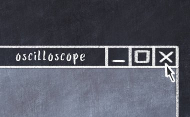 Tarayıcı penceresini başlık osiloskopuyla kapatılıyor. Tebeşir çizimi. Sorunlarla başa çıkma kavramı