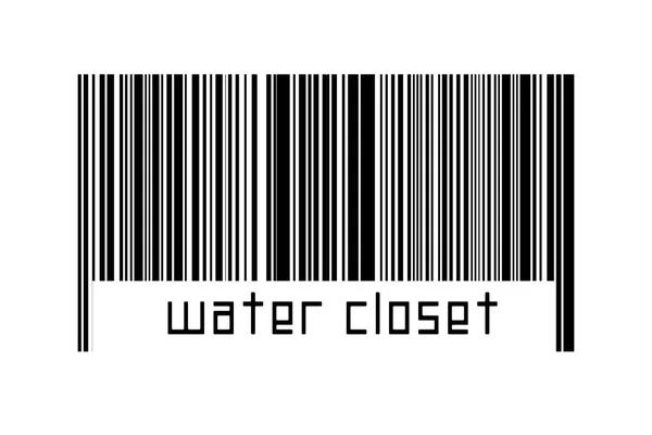 Código Barras Sobre Fondo Blanco Con Inscripción Armario Agua Continuación —  Fotos de Stock