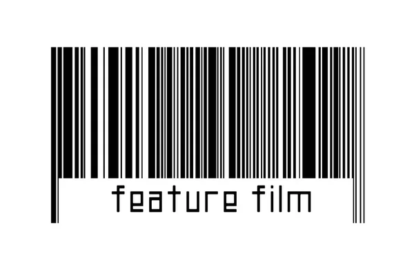 Barcode Λευκό Φόντο Επιγραφή Ταινία Χαρακτηριστικό Παρακάτω Έννοια Του Εμπορίου — Φωτογραφία Αρχείου
