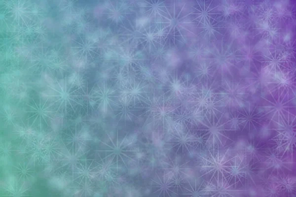 Roxo Verde Abstrato Desfocado Fundo Estrela Forma Bokeh Padrão — Fotografia de Stock