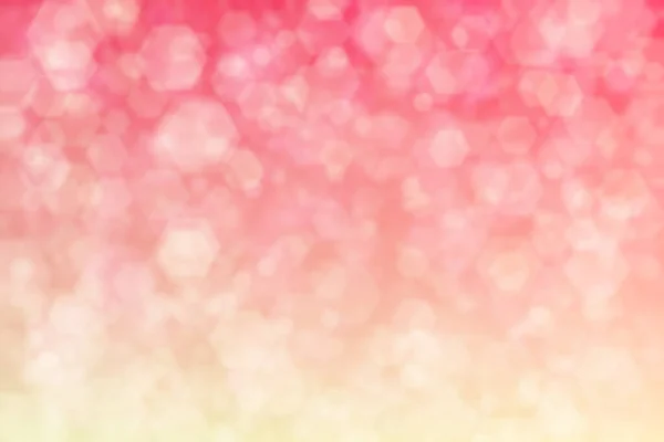 Roze Beige Abstracte Onscherpe Achtergrond Zeshoekige Vorm Bokeh Patroon — Stockfoto