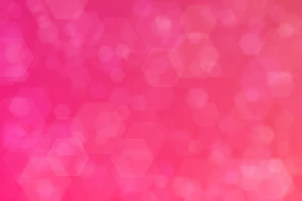 Розовый Абстрактный Разряженный Фон Шестиугольной Формой Боке Пятна — стоковое фото