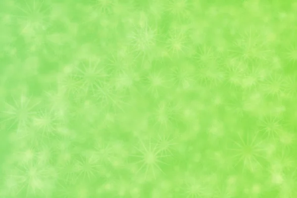 Green Abstract Defocused Background Star Shape Bokeh Pattern — Stock Photo, Image