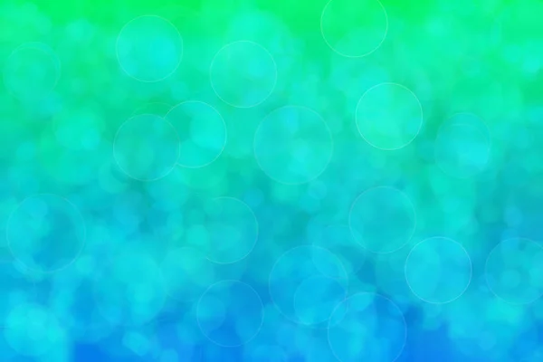 Green Blue Abstract Defocused Background Circle Shape Bokeh Spots — Stock Photo, Image