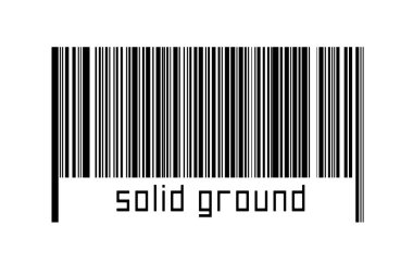 Dijitalleştirme kavramı. Altında yazı olan siyah yatay çizgilerin barkodu.