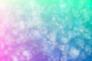 mavi ve bej soyut odaklanmış arkaplan, altıgen şekilli bokeh desen.