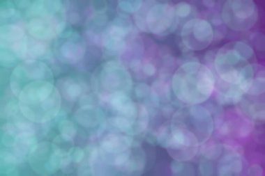 Mor 'dan suya doğru eğimli yeşil renk ve daire şeklinde desenler.