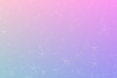 Soyut renkli arkaplan, menekşe ve pembe değişimler ve yıldız şekilli noktalar.