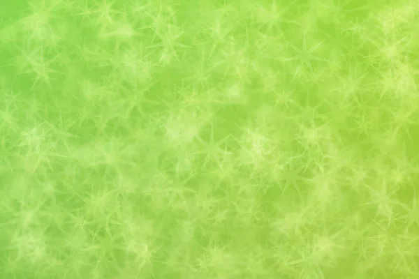 Groene Abstracte Onscherpe Achtergrond Ster Vorm Bokeh Patroon — Stockfoto