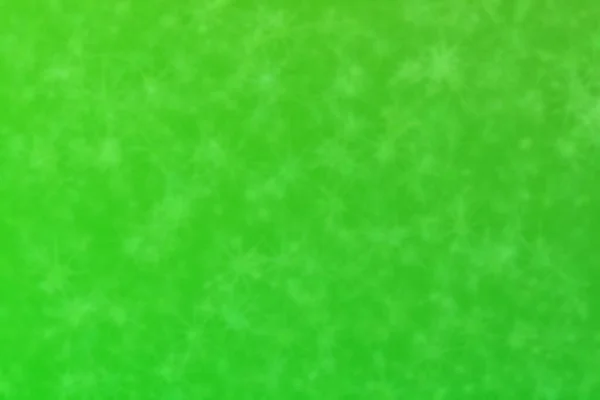 Fondo Desenfocado Abstracto Verde Con Manchas Bokeh Forma Estrella — Foto de Stock