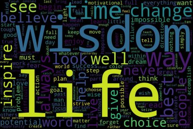 Siyah arka planda kelime bulutu konsepti.