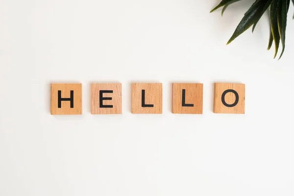 Wooden block tiles with the letters 