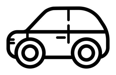 Kompakt araba tasarımının basit tasviri