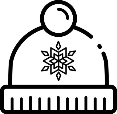 Kışlık berenin siyah beyaz çizimi