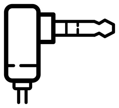 Tornavida ve ısırığın siyah beyaz çizimi