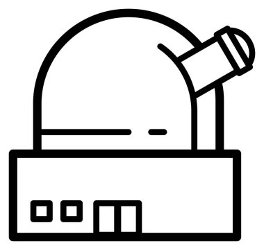 Teleskop kubbesinin basit bir çizimi