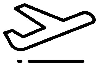 Pistten kalkan uçağın basit ana hatları