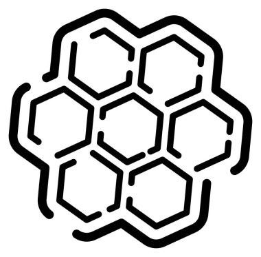 Birbirine bağlı altıgen şekiller içeren soyut geometrik desen