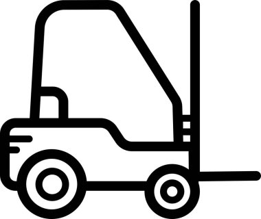 Forklift araç tasarımının basit tasviri
