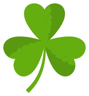 Yeşil yonca yaprağı ikonu. Web sayfası veya uygulamalar için grafik illüstrasyon 