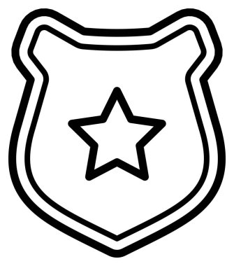 Yıldız ikonu, taslak tarzı. Uygulamalar için basit web illüstrasyonu