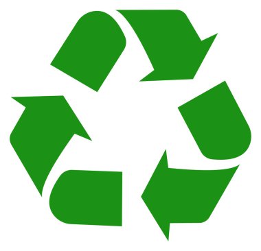 Pictogram 'ı geri dönüştür. Web sayfası veya uygulama için yaratıcı logo 