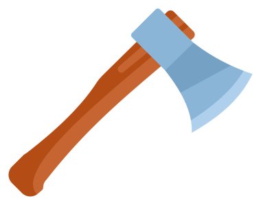 Tahta çekiç aleti. Web sayfası veya uygulama için yaratıcı logo 