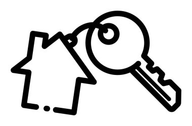 Anahtar. Web simgesi basit illüstrasyon       