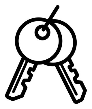 Anahtarlar. Web simgesi basit illüstrasyon       