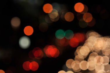 Gece renkli soyut bokeh