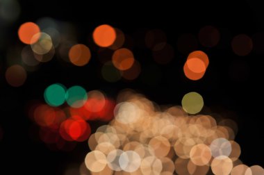 Gece renkli soyut bokeh
