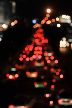 Gece renkli soyut bokeh