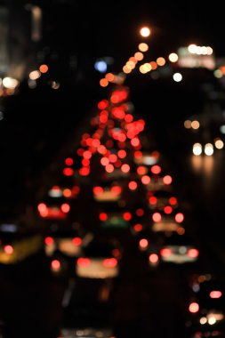 Gece renkli soyut bokeh