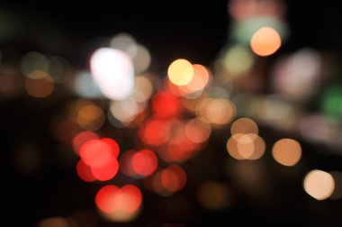 Gece renkli soyut bokeh