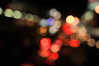 Gece renkli soyut bokeh