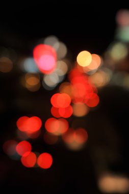 Gece renkli soyut bokeh