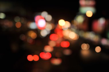 Gece renkli soyut bokeh