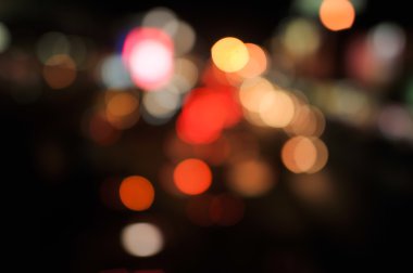 Gece renkli soyut bokeh