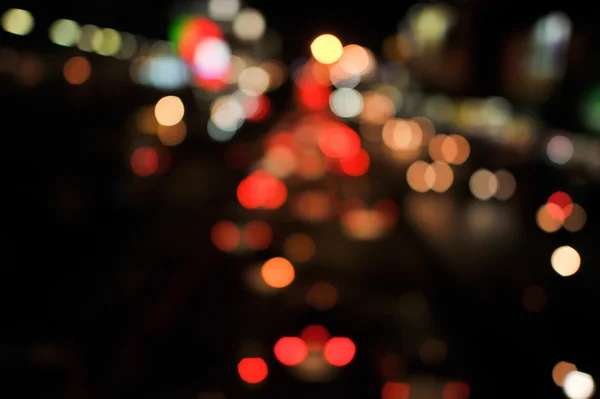 Colorato bokeh astratto nella notte — Foto Stock