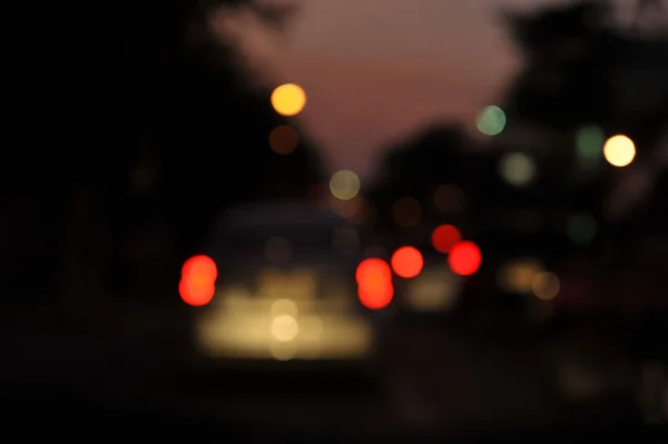 Colorful abstract bokeh in  Night — Stock Photo, Image