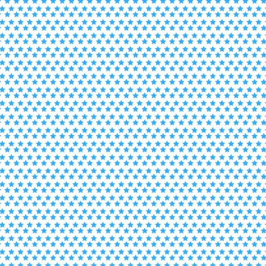 Beyaz arkaplan vektörü illüstrasyonunda küçük mavi yıldızların pürüzsüz deseni