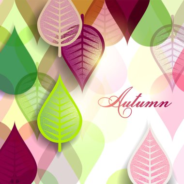 Sonbahar yapraklı soyut arkaplan. 