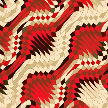 Soyut resim, renkli grafik ve kumaş için bir model olarak kullanılabilmesi için halılar             