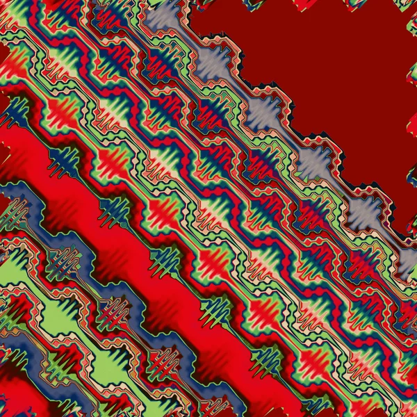 Imagem abstrata, gráficos coloridos e tapeçarias Pode ser usado como um padrão para o tecido — Fotografia de Stock