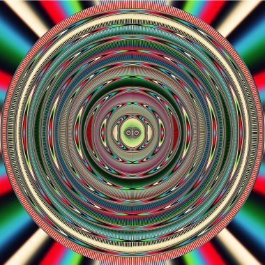 Soyut resim, renkli grafik ve kumaş için bir model olarak kullanılabilmesi için halılar